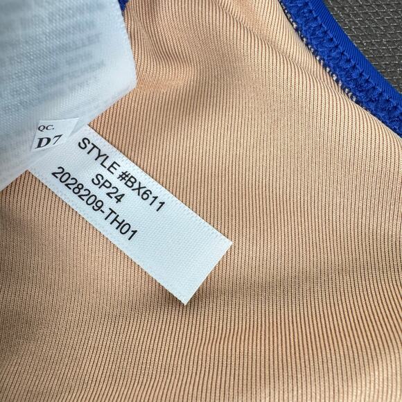 NWT J.Crew Women's Blue Solid Comfortable Heritage Scoopneck Bikini Top Size L - Picture 4 of 6